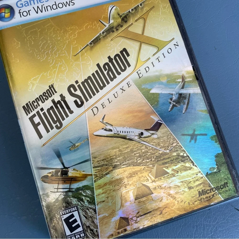 Microsoft Flight Simulator X Deluxe PC DVD Complete 2 Disc FSX